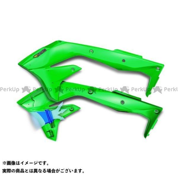 サイクラ KXF450 KAWASAKI パワーフローインテークラジエターシュラウド KXF450（16-17） カラー フローグリーン CYCRA
