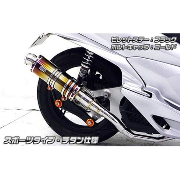 ついに再販開始 スポーツタイプ Pcx Jf56 用 アニバーサリーマフラー ゴールド バイク なし Pcx Jf56 用 チタン仕様 Pcx125 ウイルズウィン ブラック マフラー パークアップバイク本館