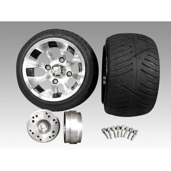 ホンダジャイロにクロスアルミホイール・扁平タイヤ 205/30-10 CKカスタム ジャイロ キャノピー X UP タイヤ ホイール 扁平 2本