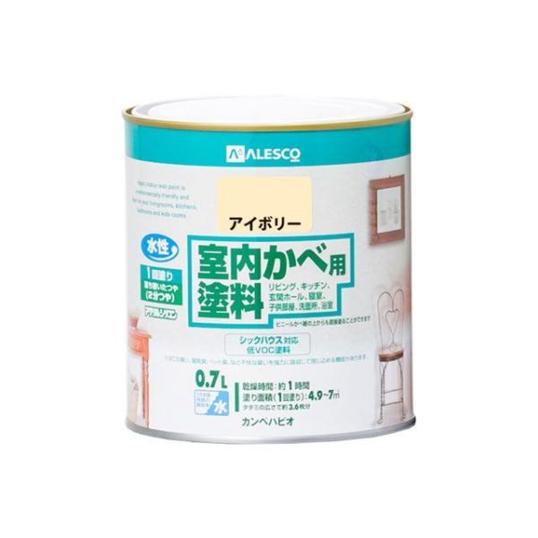 他サイト： カンペハピオ 室内かべ用塗料 アイボリー 0.7L Kanpe Hapioの商品画像