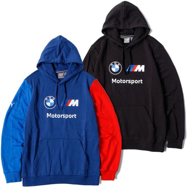 (取寄) プーマ メンズ BMW M モータースポーツ エッセンシャル ブーディ PUMA men BMW M Motorsports Essentials Hoodie Tropical Blue PUMA（プーマ） フーディ ビーエムダブリュー BMW FT エッセンシャル