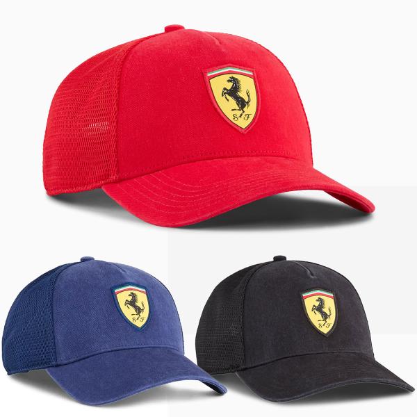 フェラーリ 帽子 スクーデリア フェラーリ トラッカー キャップ モータースポーツ 雑貨 Scuderia Ferrari Trucker Cap