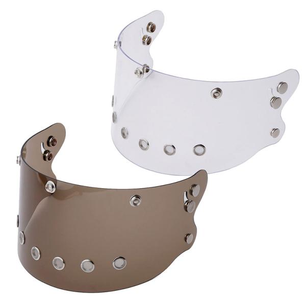 当時のスタイルを完璧に再現するための"SPEEDSTAR"専用シールド。耐久性や開閉のしやすさに拘り、幾多のテストとトライアンドエラーの元に一から設計されています。