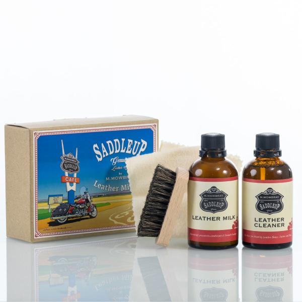 イラストレーター・デザイナー/フリーペーパー「 オンザロードMAGAZINE」発行人・編集長のGAOニシカワ氏によるオリジナルのイラストをパッケージ化した 、 サドルアップブランドのお手入れセットが登場。汚れ落としの「サドルアップ　レザーク...