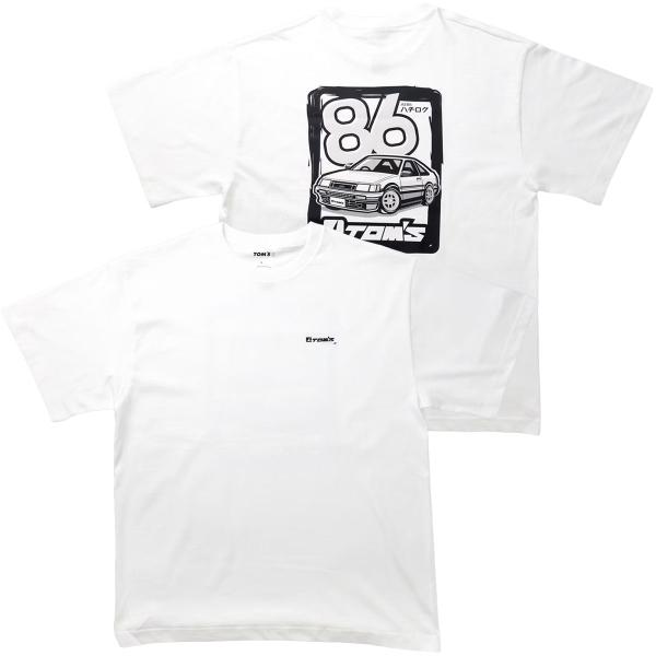 Tシャツ トムス AE86デザインTシャツ モータースポーツ ウェア TOM’S