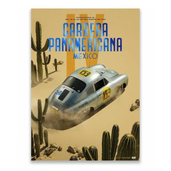 �|�X�^�[ Porsche 356 SL Past Carrera PanAmericana 1953 �R���N�^�[�Y �G�f�B�V���� �|�X�^�[