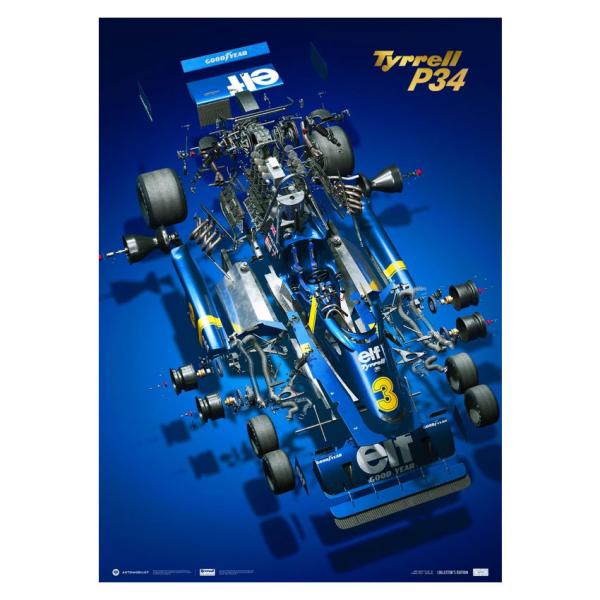 �|�X�^�[ Tyrrell P34 The Joy of Six Wheels �R���N�^�[�Y �G�f�B�V���� �|�X�^�[