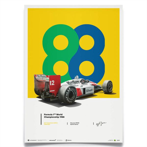 F1,ポスター、モナコGP、1988年公式ポスター F1,ポスター、モナコGP、1988年公式ポスター（1988 Monaco GP