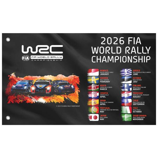 WRC シーズンフラッグ モータースポーツ 雑貨 世界ラリー選手権