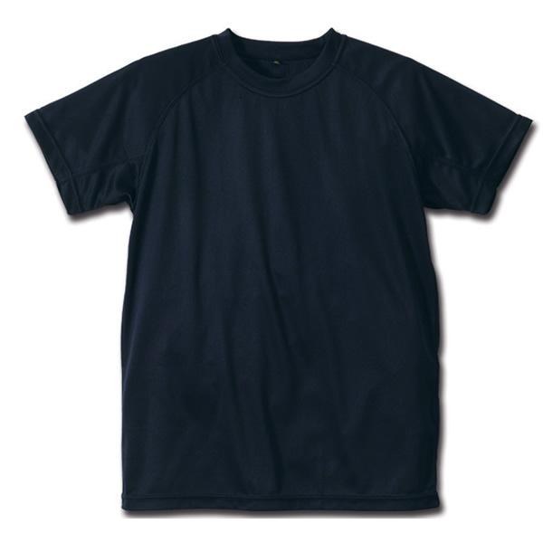 クールナイス 半袖Ｔシャツ 2枚組 6525 ネイビー（tシャツ インナー ティーシャツ 半そで 暑さ対策 吸汗速乾 速乾性 吸収 クール（まとめ買いで送料無料）｜motormagazine