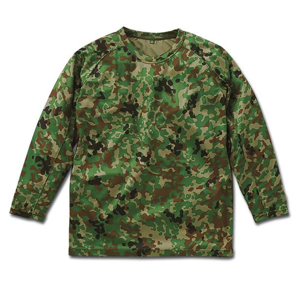 クールナイス 長袖Ｔシャツ 吸汗速乾 6524 新迷彩（暑さ対策 吸汗速乾 速乾性 吸収 クール 涼しい服 メンズ）（まとめ買いで送料無料）｜motormagazine