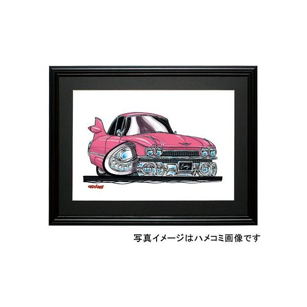 イラスト キャデラック・エルドラド(ピンク） : MotorParade - 通販