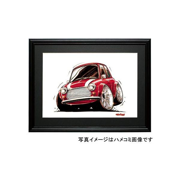 イラスト ミニ・クーパー（赤/白） : MotorParade - 通販 - Yahoo