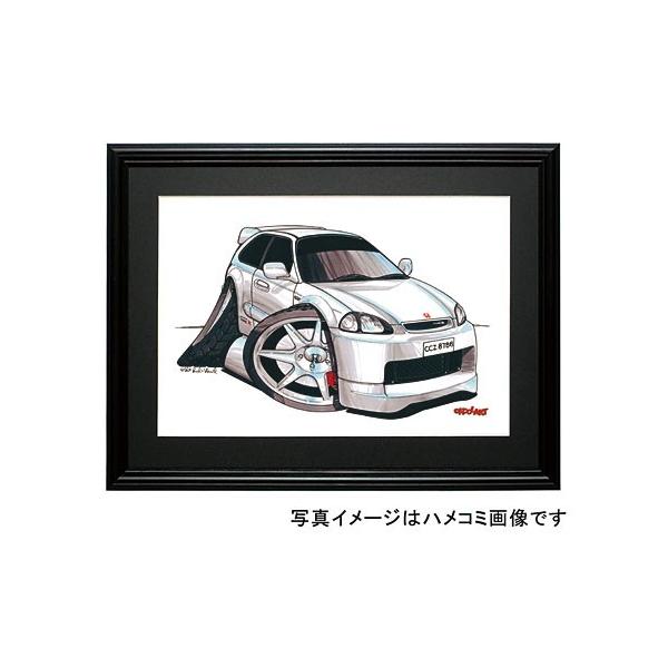 イラスト シビックTYPE-R（EK9・白） : MotorParade - 通販 - Yahoo