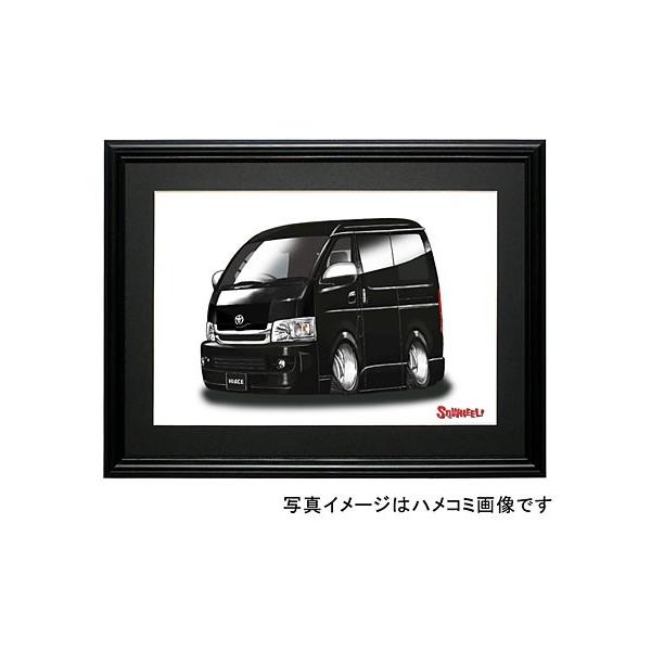 イラスト 200系ハイエース（ワイド・黒） : MotorParade - 通販