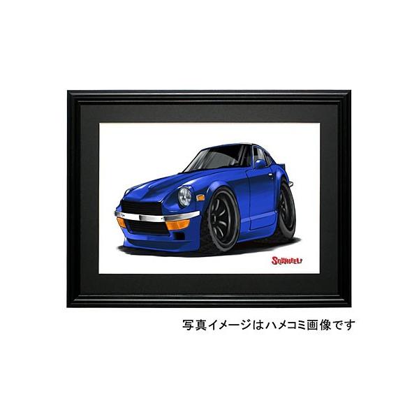 【原画】オリジナルアート GETHAPPY 青い車　陽気  仲良し 虹  元気 原画】オリジナルアート GETHAPPY 青い車 陽気 仲良し 虹