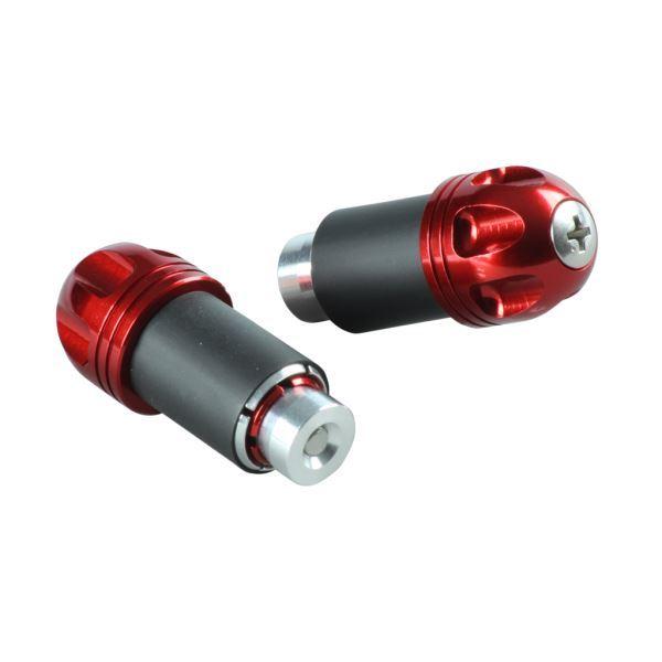 GSR400(2006-2010) 用 NASAタイプ バーエンドキャップ(外径22mm) レッド｜ポッシュフェイス/POSH