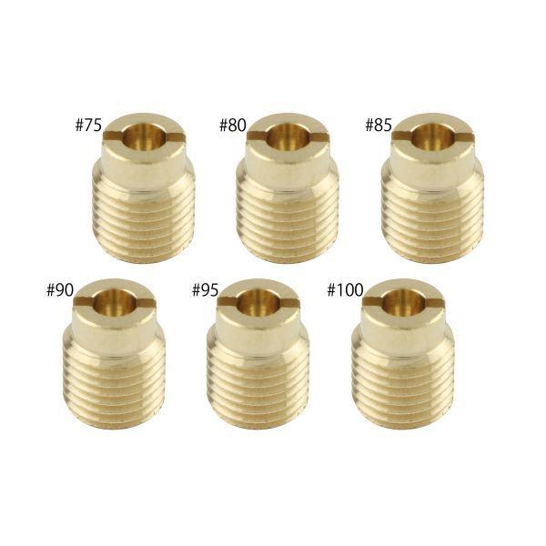 マグナ50/MAGNA50(2000-/AC13-1100010-) 用 メインジェットSET(7X8.5) ケイヒン全ネジ大#75#80#85#90#95#100(各1×6個SET)｜ポッシュフェイス/POSH