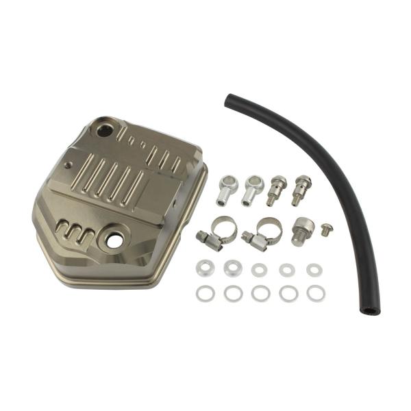 SHIFT UP製 APE/XR/NSFオイルシャワーヘッドカバー チタンカラー シフトアップ エイプ100/タイプD用オイルシャワービレットヘッドカバー