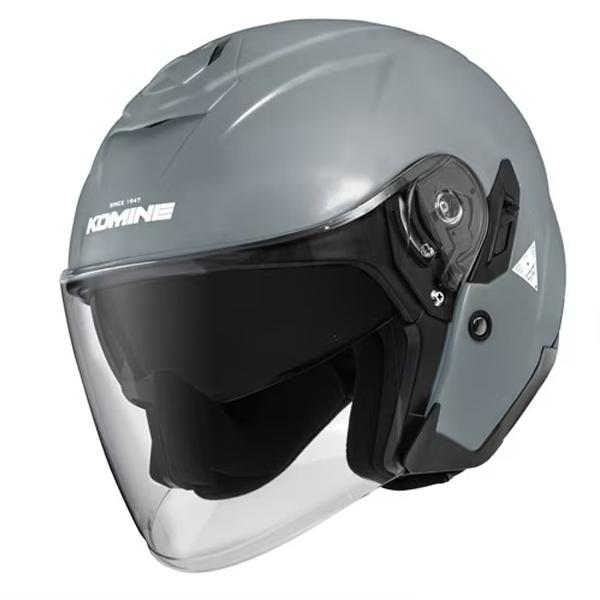 KOMINE 訳あり　大きいサイズ　ジェットヘルメット HK-172グレー コミネ（Komine） HK-172 FL コンポジット FRP ジェットヘルメット