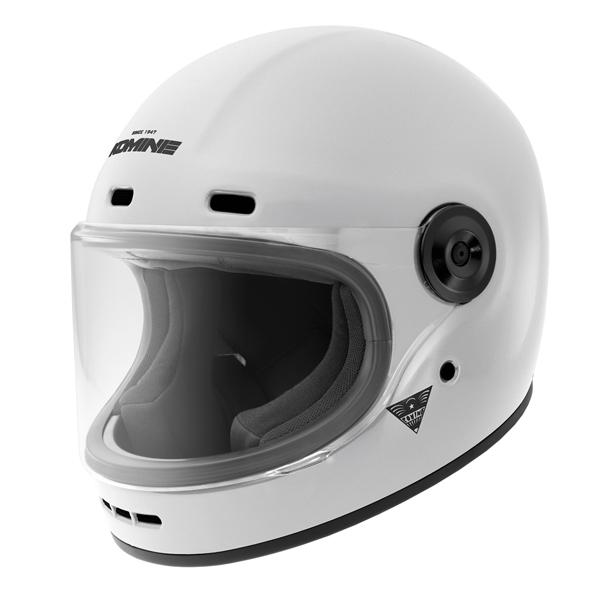 KOMINE コミネヘルメットHK-190パールホワイト コミネ（Komine） HK-190 ネオレトロフルフェイスヘルメット Pearl