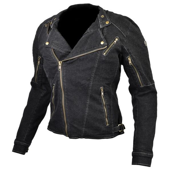 R~liKOMINEj JK-154 Protect Denim Double Jacket veNgfj_uWPbg Black 07-154