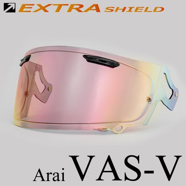山城 EXTRA ミラーシールド Arai VAS-V セミスモーク/レッド 山城（YAMASHIRO） アライ VAS-V MV シールド セミスモーク/レッド