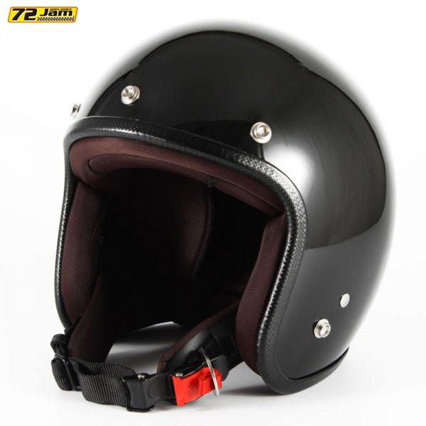 72Jam　ヘルメット　XL 72JAM JET HELMET 72JAM Helmet JPW-2S JP MONO HELMET グロスブラック