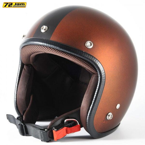 ジェットヘルメット マットオレンジ ブラック トワイライトシリーズ 72JAM JET HELMET 72JAM Helmet JP-12 TWILIGHT＋ メタリックブラック