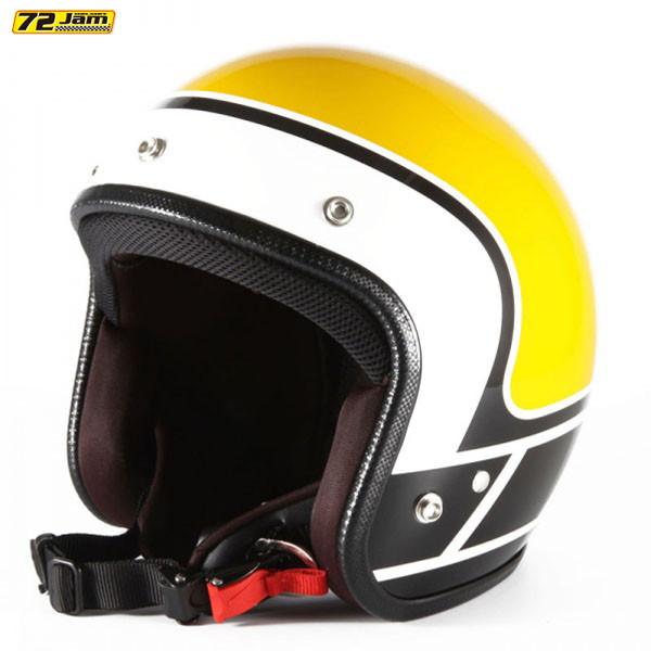 72JAM JET HELMET 72JAM Helmet WRK-02 YR イエローベース グロス