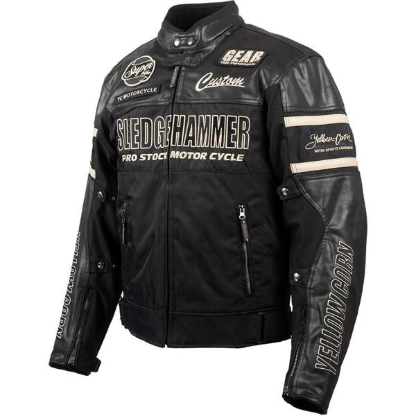 YELLOW CORN ジャケット ブラック バイクウェア バイクジャケット YeLLOW CORN（イエローコーン） BB-2304 ウインタージャケット BLACK