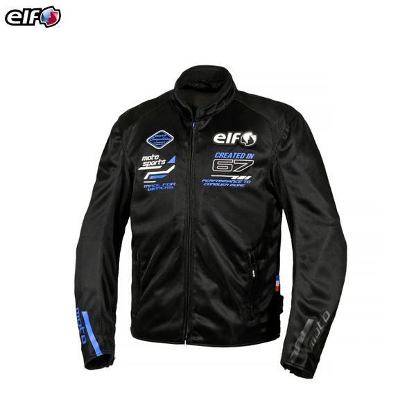 elf（エルフ） EJ-S121 エオリアメッシュジャケット Black&Blue 【2025