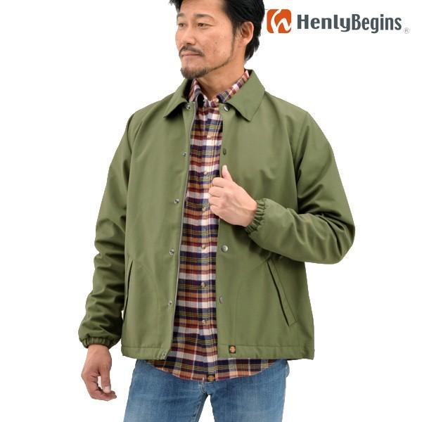 HenlyBegins（ヘンリービギンズ） 64コーチジャケット（カーキ） HBJ