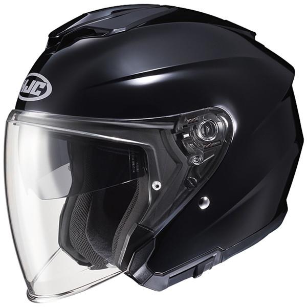 HJC HJH214 i30 SOLID(ソリッド) ジェットヘルメット BLACK : 二輪用品 