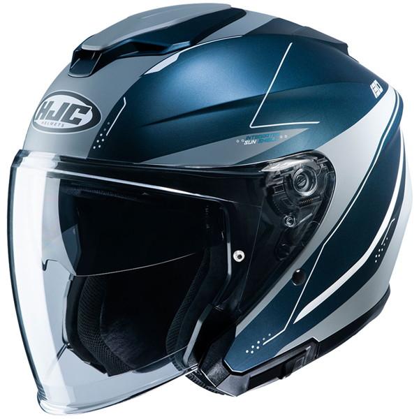 HJC ヘルメット （ジェットヘルメット）HJH215 i30 中古品 Mサイズ HJC HJH215 i30 SLIGHT (スライト) ジェットヘルメット NAVY