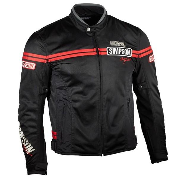 シンプソン メッシュジャケット（ブラック/レッド） NSM-5 :NSM-5BKRD