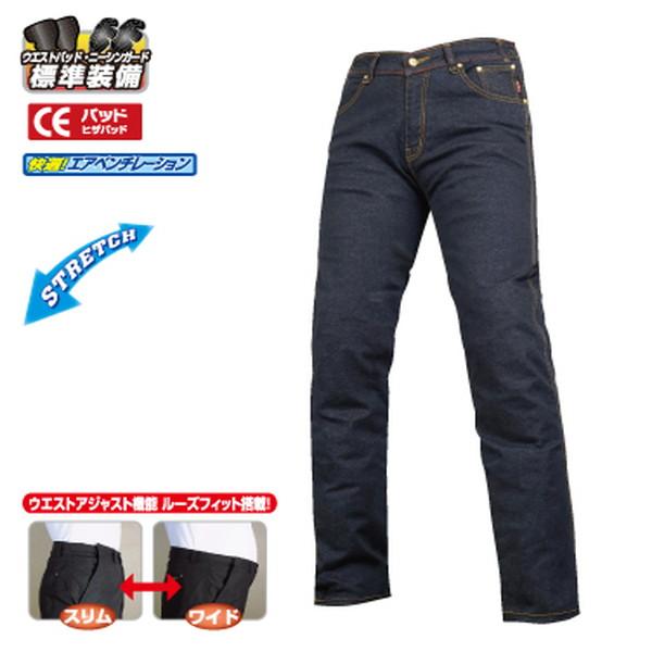 ROUGH&ROAD ストレッチ＋KEVLAR デニムパンツルーズフィットLW ROUGH&ROAD ストレッチ＋KEVLAR デニムパンツルーズフィットLW