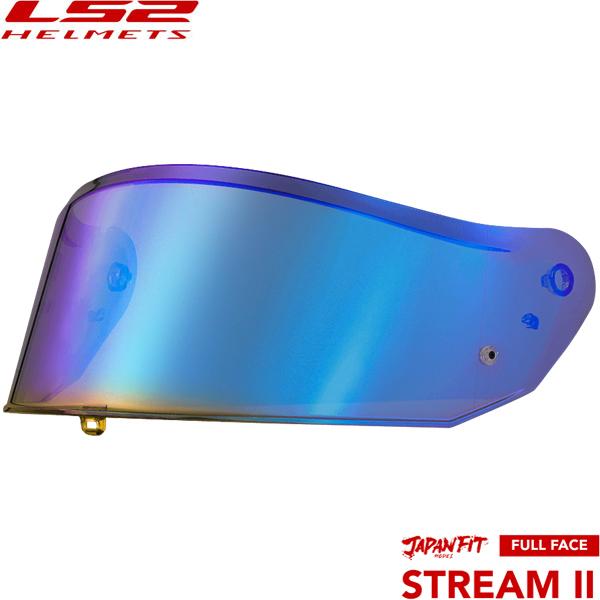 LS2 STREAMII 用 S-25 ピンロックシールド ミラーレインボー