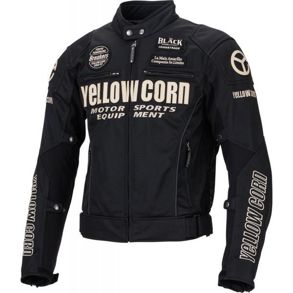 イエローコーン YB-2112 メッシュジャケット Mesh Jaket BK/IV : 二輪