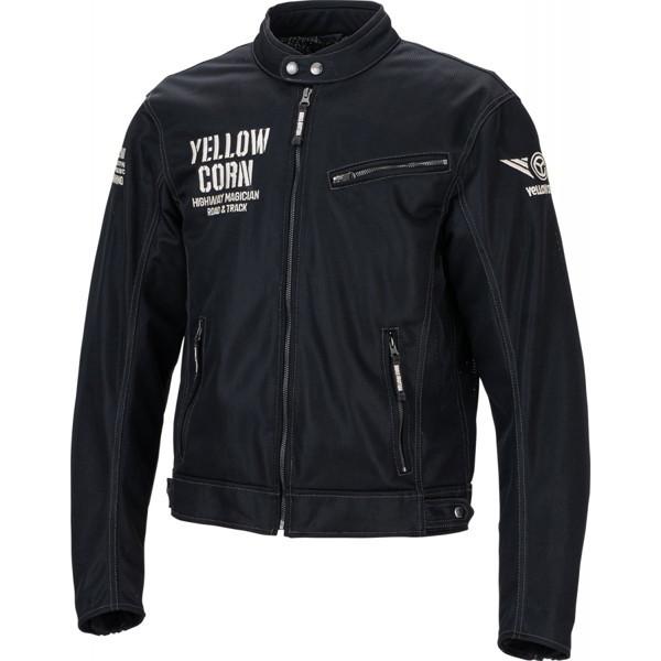イエローコーン YB-2121 メッシュジャケット Mesh Jaket BK : 二輪用品