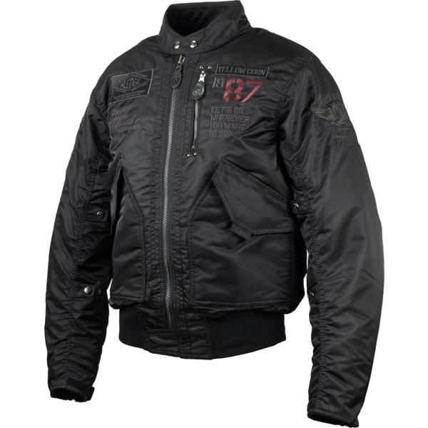 YeLLOW CORN（イエローコーン） YB-3302 ウインタージャケット BK/GM