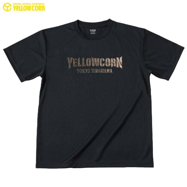 YeLLOW CORN（イエローコーン） YT-021 Tシャツ ブラック/ゴールド 春