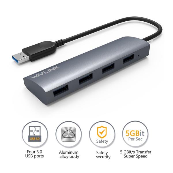 Usbハブ Ac コンセント Wavlink Usb3 0 Usb ハブ 4ポート 5gbps 高速データ 転送 電源 バスパワー アルミ製 金属製 正規輸入販売代理店 Buyee Buyee 日本の通販商品 オークションの代理入札 代理購入