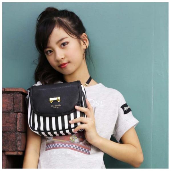 ミニショルダーバッグ 小学生 女の子 再入荷 合皮ストライプミニショルダーバッグ ジュニア リボン かわいい プレゼント Buyee Buyee 日本の通販商品 オークションの代理入札 代理購入