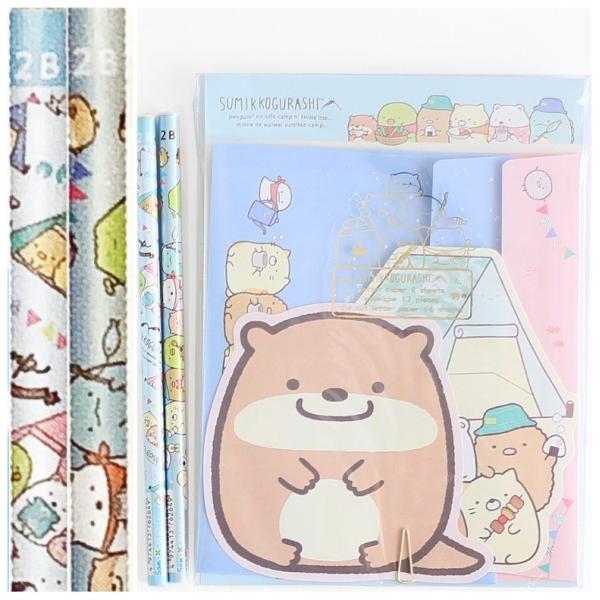 文具セット 女の子 すみっコぐらし かわうそとすみっコキャンプ 文具セット えんぴつ 下敷き ミニタオル 自由帳 可愛い 小学生 中学生 女子 かわいい 文房具 Buyee Buyee Japanese Proxy Service Buy From Japan Bot Online