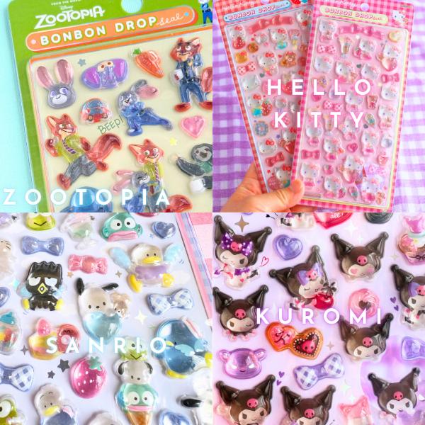 サンリオ ディズニー ボンボンドロップシール スヌーピー シール 小学