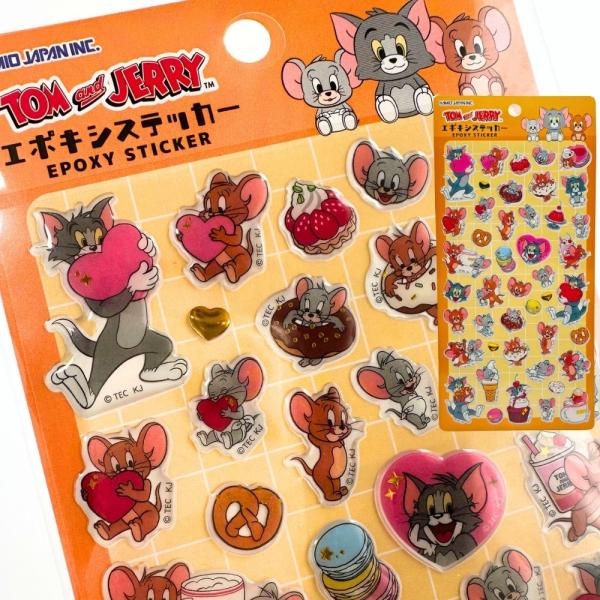 トムとジェリー エポキシステッカー シール トムジェリ 女の子 シール  人気 かわいい ステッカー コレクション 女子 プチギフト 誕生日 景品 文房具 雑貨 トム