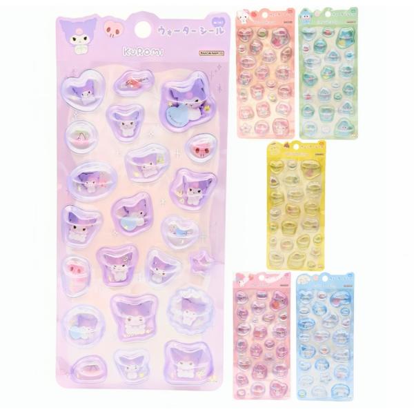 サンリオ ウォーターシール mini ぷっくりシール 女の子 小学生