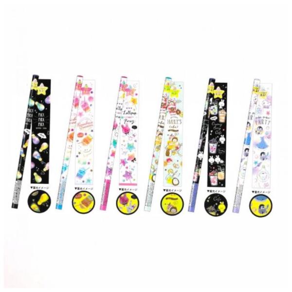 文房具 かわいい 蓄光鉛筆２ｂ 鉛筆 ６本セット 蓄光 えんぴつ 暗闇で光る おもしろ 文具 保育園 筆記具 女の子 可愛い プレゼント 小学生 おしゃれ 人気 新入学 Buyee 日本代购平台 产品购物网站大全 Buyee一站式代购 Bot Online