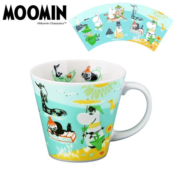 ムーミン 四季マグ 夏 マグカップ コップ カップ マグ 大き目 たっぷり入る 持ちやすい キャラクター食器 磁器 電子レンジ対応 食洗機対 応日本製